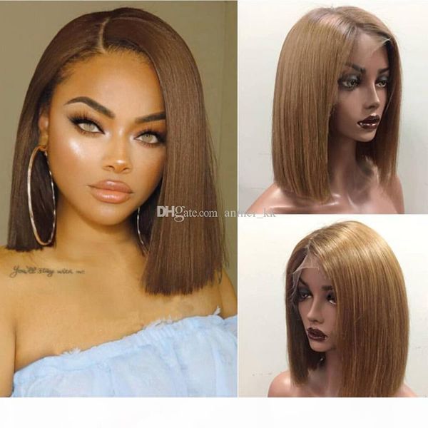 27# blonde color full lace human hair wigs short bob wig brazilian remy hair lace front wig 150% density, Black;brown
27# blonde color full lace human hair wigs short bob wig brazilian remy hair lace front wig 150% density, Black;brown