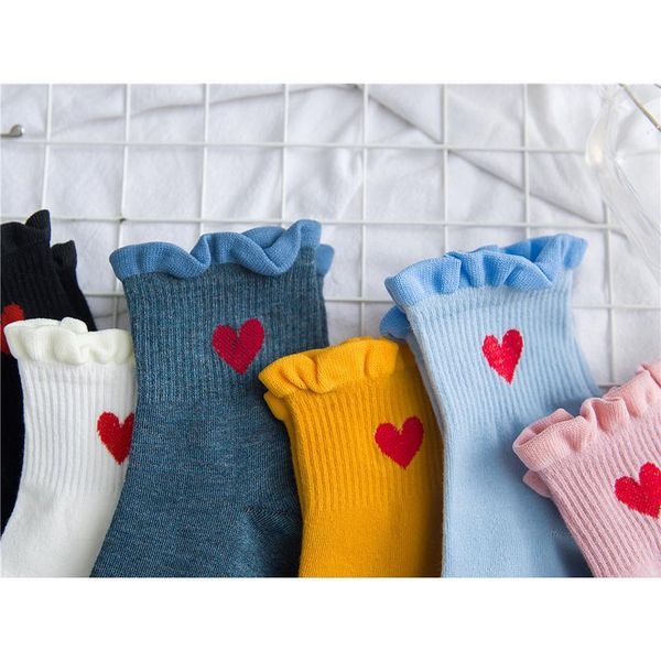 socks women casual breathable cute socks cotton socks harajuku solid color women fashion heart lady calcetin qylaoj, Black 
socks women casual breathable cute socks cotton socks harajuku solid color women fashion heart lady calcetin qylaoj, Black
