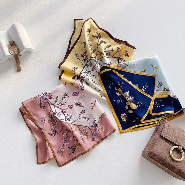 new style spring and summer scarf silk scarves 55cm plant floral print silk kerchief hangzhou hair band small neckerchief, Blue;gray
new style spring and summer scarf silk scarves 55cm plant floral print silk kerchief hangzhou hair band small neckerchief, Blue;gray