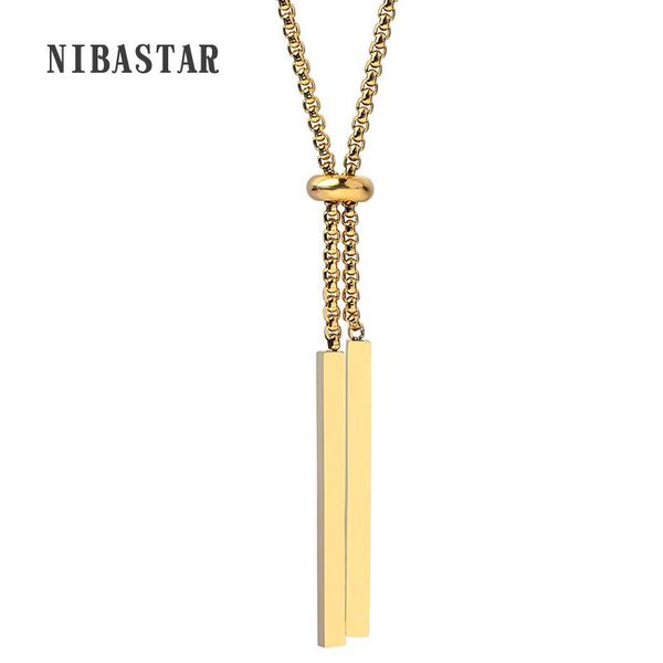 chains women accessories fashion gold-color stainless steel chain collier long strip pendants gifts ladies charm necklaces jewelry, Silver
chains women accessories fashion gold-color stainless steel chain collier long strip pendants gifts ladies charm necklaces jewelry, Silver