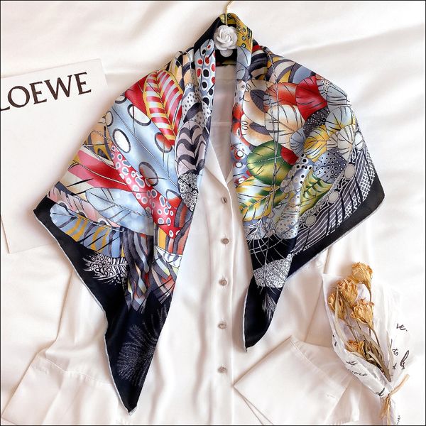 silk neck scarf foulard satin scarf female silk head scarves for ladies hand rolled scarf 90 foulard luxe curling plumes en fete, Blue;gray
silk neck scarf foulard satin scarf female silk head scarves for ladies hand rolled scarf 90 foulard luxe curling plumes en fete, Blue;gray