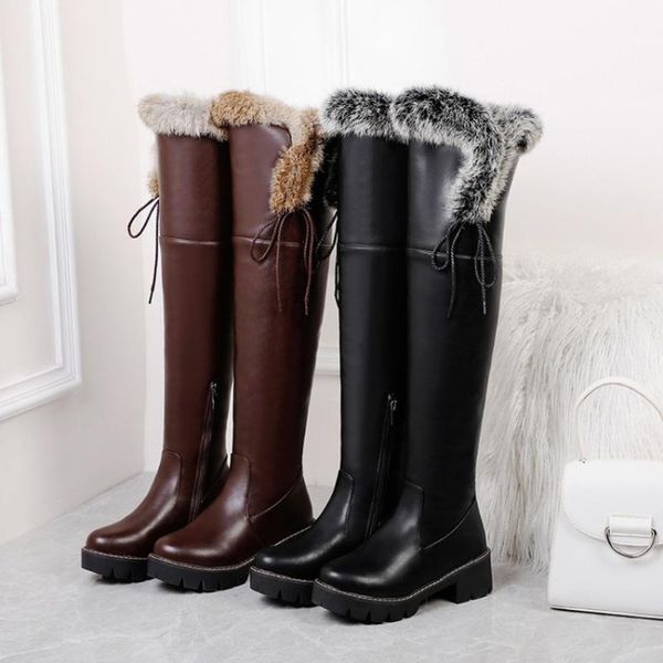 boots womens over the knee thigh fur lace up round toe platform warm winter thick chunky heel riding punk motorcycle shoes1, Black
boots womens over the knee thigh fur lace up round toe platform warm winter thick chunky heel riding punk motorcycle shoes1, Black