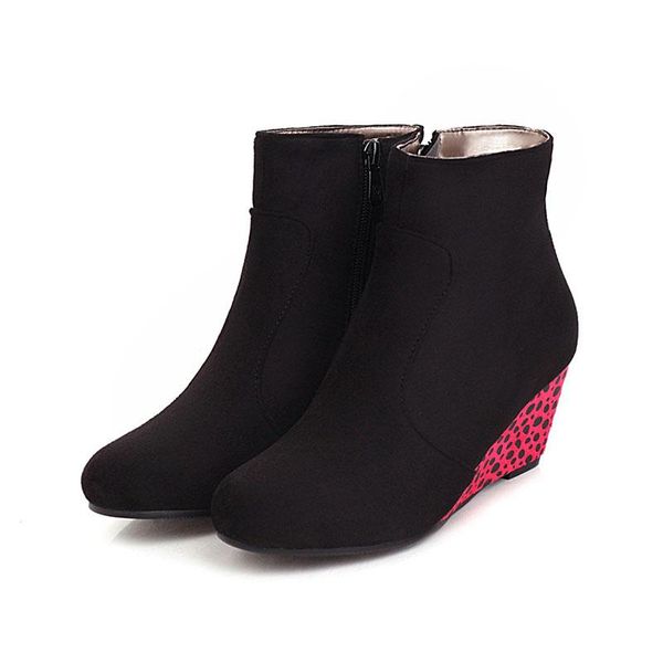 boots 2021 leopard print wedge ankle suede side zipper women's shoes solid color fashion winter szie 34-43 xwc10321, Black
boots 2021 leopard print wedge ankle suede side zipper women's shoes solid color fashion winter szie 34-43 xwc10321, Black