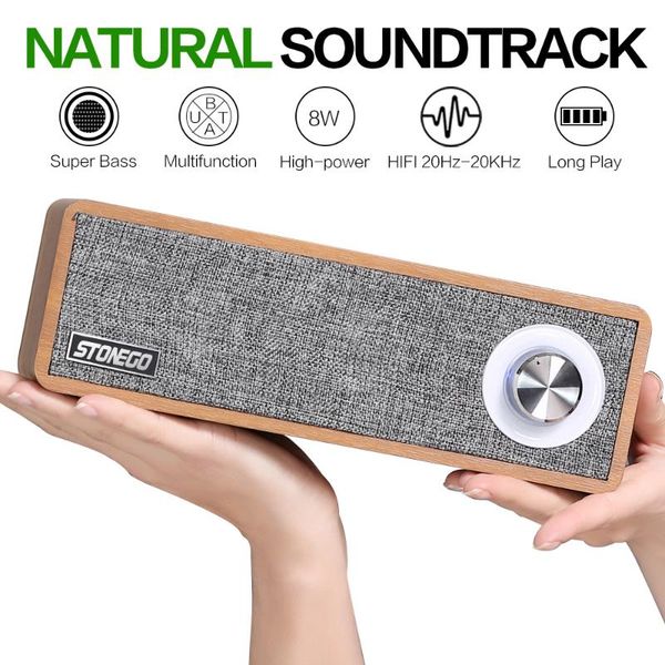 portable speakers stonego handmade oak wood bluetooth speaker, 4.2 wireless with multifunctional knob led indicator
portable speakers stonego handmade oak wood bluetooth speaker, 4.2 wireless with multifunctional knob led indicator