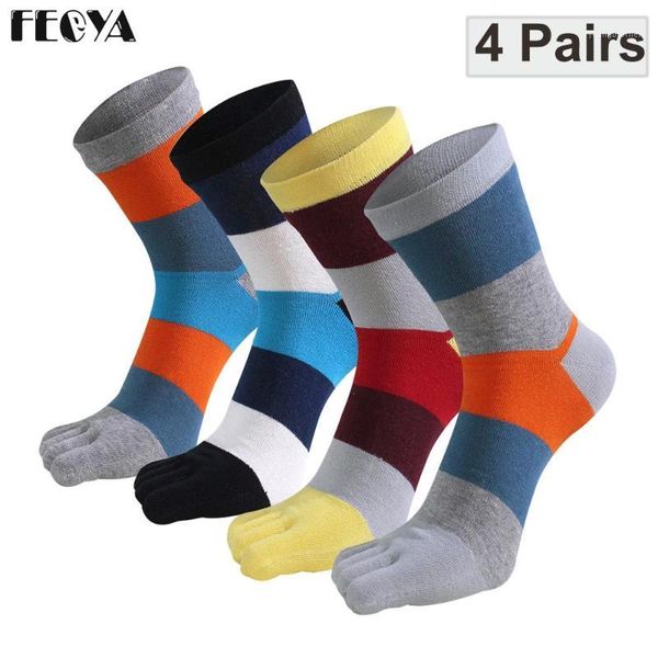 men's socks 4 pairs / lot autumn winter cotton men fashion sports five fingers toe stripe breathable long size 39-441, Black
men's socks 4 pairs / lot autumn winter cotton men fashion sports five fingers toe stripe breathable long size 39-441, Black