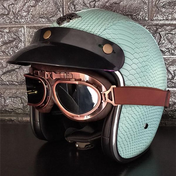 motorcycle helmets synthetic leather helmet retro vintage cruiser chopper scooter cafe racer moto 3/4 open face1
motorcycle helmets synthetic leather helmet retro vintage cruiser chopper scooter cafe racer moto 3/4 open face1