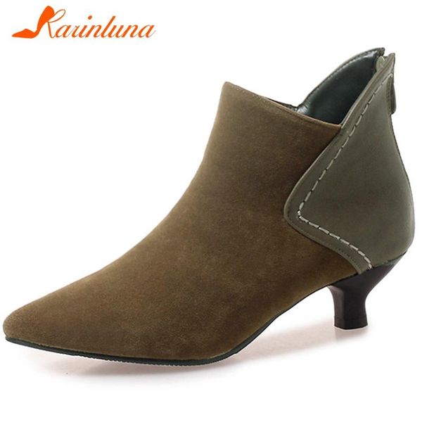 boots karin 2021 big size 46 women shoes offie ladies pointed toe patchwork flock zipper spike heels ankle female, Black
boots karin 2021 big size 46 women shoes offie ladies pointed toe patchwork flock zipper spike heels ankle female, Black