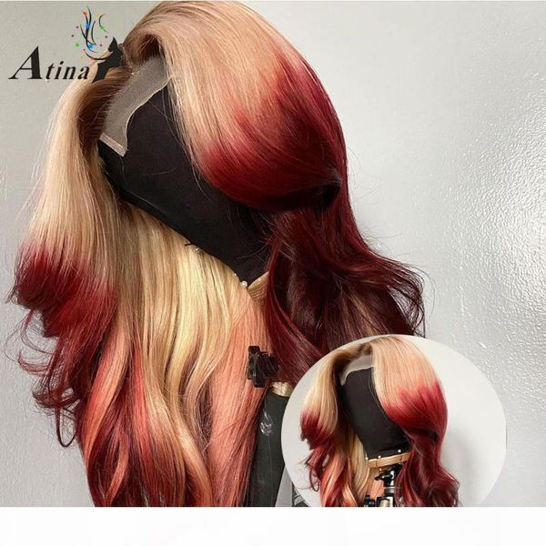 burgundy colored human hair wig ombre highlight pre plucked brazilian remy bleach knots hd transparent lace wig for black women, Black;brown
burgundy colored human hair wig ombre highlight pre plucked brazilian remy bleach knots hd transparent lace wig for black women, Black;brown