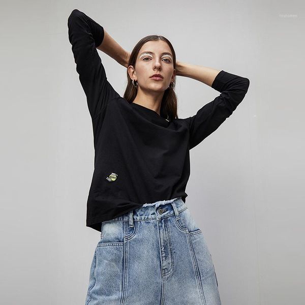 toyouth 2020 spring round neck embroidery basic tee shirts casual new long sleeve solid long sleeve black t-shirts for women, White
toyouth 2020 spring round neck embroidery basic tee shirts casual new long sleeve solid long sleeve black t-shirts for women, White