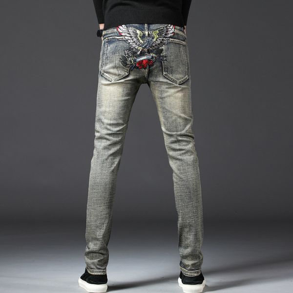 2021 new ny grey jeans men streetwear destroyed punk hip hop pencil biker embroidery patch trousers r4ys, Blue
2021 new ny grey jeans men streetwear destroyed punk hip hop pencil biker embroidery patch trousers r4ys, Blue