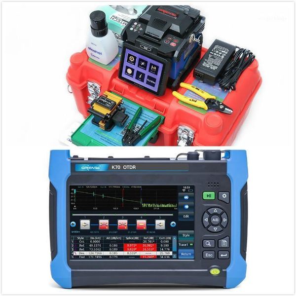 fusion splicing machine t43 fusion splicer + k70 otdr built-in optical power meter and vfl1
fusion splicing machine t43 fusion splicer + k70 otdr built-in optical power meter and vfl1