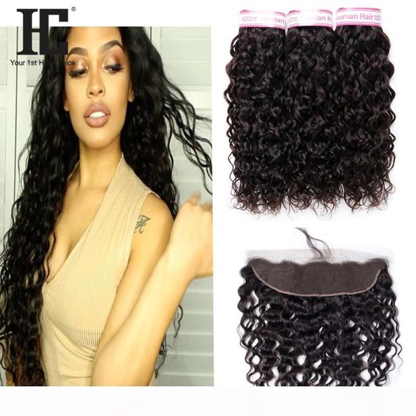 hc brazilian human hair weaving 8-28 inch 3 bundles with ear to ear 13*4 lace frontal 100% human hair water wave 4pcs lot, Black
hc brazilian human hair weaving 8-28 inch 3 bundles with ear to ear 13*4 lace frontal 100% human hair water wave 4pcs lot, Black