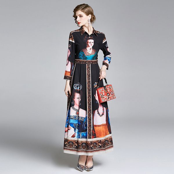 2021 new fashion runway queen maxi women's wrist sleeve high waist vintage letter striped print female long dres 8tz6, Black;gray
2021 new fashion runway queen maxi women's wrist sleeve high waist vintage letter striped print female long dres 8tz6, Black;gray
