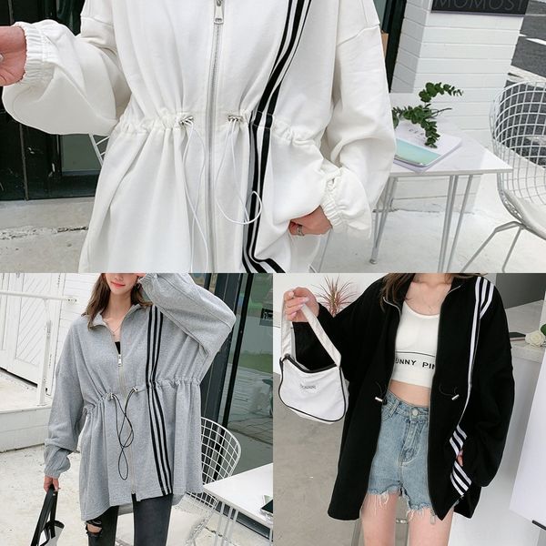 ha8em autumn oversize stand neck sweater 2020 spring loose oversized and silhouette medium long classic coat zipper sweater zipper coat woma, Black
ha8em autumn oversize stand neck sweater 2020 spring loose oversized and silhouette medium long classic coat zipper sweater zipper coat woma, Black