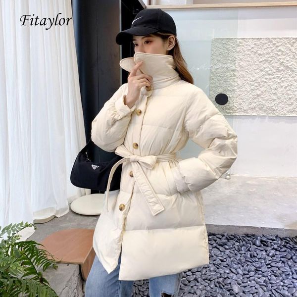 women's down & parkas fitaylor winter jacket ultra light overcoat women 90% white duck parka loose warm single breasted sash tie up out, Black
women's down & parkas fitaylor winter jacket ultra light overcoat women 90% white duck parka loose warm single breasted sash tie up out, Black