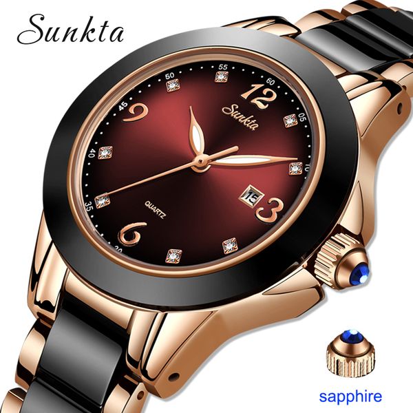 montre relogio lige brand sunkta fashion watch women ceramic and alloy bracelet analog women wrist watch, Slivery;brown
montre relogio lige brand sunkta fashion watch women ceramic and alloy bracelet analog women wrist watch, Slivery;brown