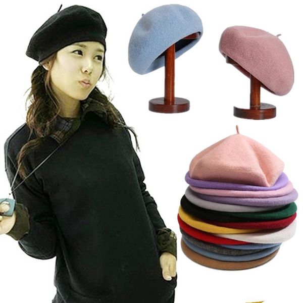 berets vintage french style plain beret cap beanie hat sweet women girls autumn winter warm femme hats caps street cool fashion, Blue;gray
berets vintage french style plain beret cap beanie hat sweet women girls autumn winter warm femme hats caps street cool fashion, Blue;gray