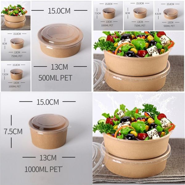 food storage bowls with lid disposable packing boxes lunch cases kraft paper take out pack food 750/1000/1300ml desserts 0 48jf f2
food storage bowls with lid disposable packing boxes lunch cases kraft paper take out pack food 750/1000/1300ml desserts 0 48jf f2