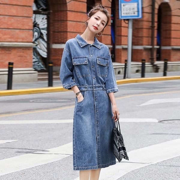 european fashionlarge sizeforeign styleage reductionmedium and long denim shirt dresswomen's autumn 2020 new one-step skirt one-step dr, Black;gray
european fashionlarge sizeforeign styleage reductionmedium and long denim shirt dresswomen's autumn 2020 new one-step skirt one-step dr, Black;gray