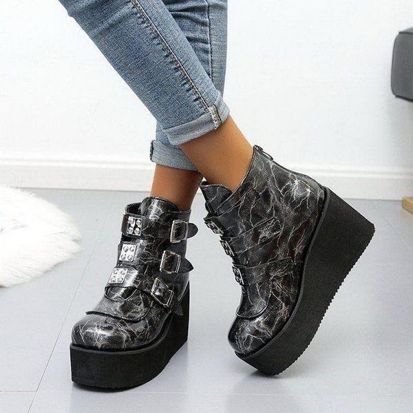 dropshipping ins brand high platform ankle boots women 2020 fashion pvc strap decorating high wedges shoes woman 35-43, Black
dropshipping ins brand high platform ankle boots women 2020 fashion pvc strap decorating high wedges shoes woman 35-43, Black