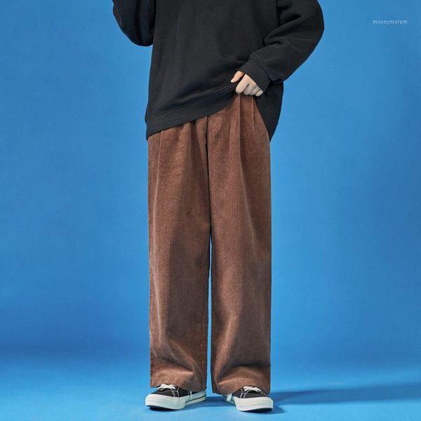 men's pants autumn corduroy men's fashion retro casual wide-leg men streetwear wild loose hip-hop straight trousers mens s-xl1, Black
men's pants autumn corduroy men's fashion retro casual wide-leg men streetwear wild loose hip-hop straight trousers mens s-xl1, Black