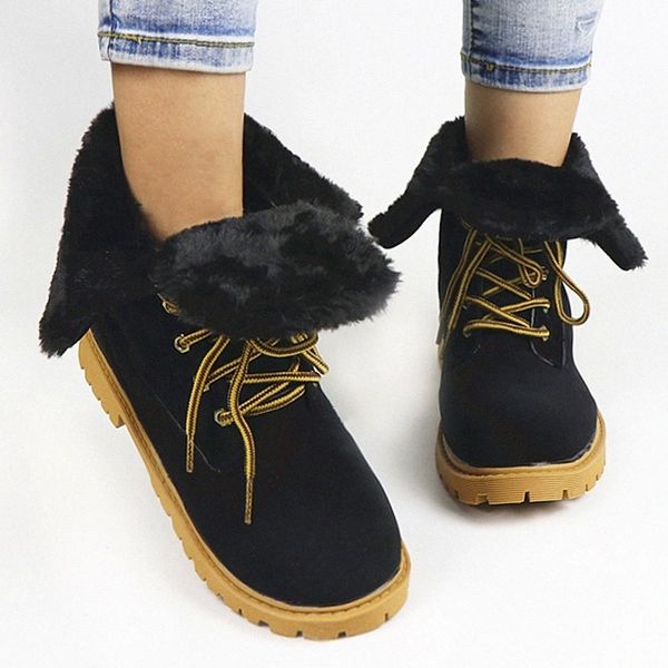 fashion snow boots women winter plush skidproof outdoor ankle boots female shoes thick fur lace up zapatos mujer invierno #bs7c, Black
fashion snow boots women winter plush skidproof outdoor ankle boots female shoes thick fur lace up zapatos mujer invierno #bs7c, Black