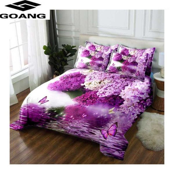 goang luxury euro bedding and bed set duvet cover set and pillowcases king size bedding 240/220 flowers linens home textiles1