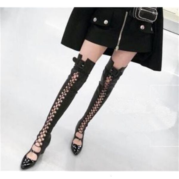 discount luxury bootsnew knee sandals laces tight women's boots with back button, Black
discount luxury bootsnew knee sandals laces tight women's boots with back button, Black