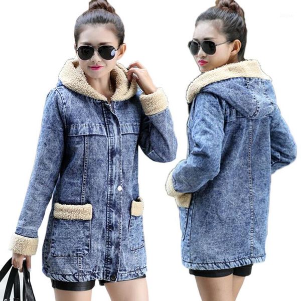 warm winter wool lining women bomber denim jacket 2019 new style european female jeans coat jaqueta feminina1, Black;brown
warm winter wool lining women bomber denim jacket 2019 new style european female jeans coat jaqueta feminina1, Black;brown