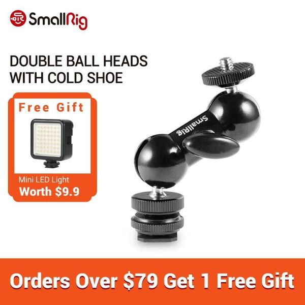 smallrig multi-function double ball head magic arm with shoe mount & 1/4 screw for monitors led light - 1135
smallrig multi-function double ball head magic arm with shoe mount & 1/4 screw for monitors led light - 1135