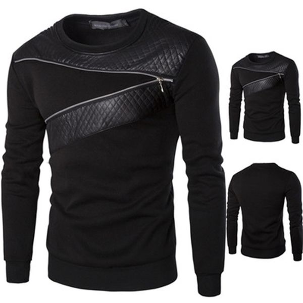 mens sell casual solid sweatshirts spring slim breathable long sleeve fashion sweatshirts male patchwork clothing, Black
mens sell casual solid sweatshirts spring slim breathable long sleeve fashion sweatshirts male patchwork clothing, Black