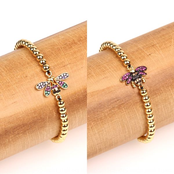 new jewelry micro inlaid with zircon bracelet color insect dragonfly braceletfemale copper beads woven pull-out bracelet xxsxw, Golden;silver
new jewelry micro inlaid with zircon bracelet color insect dragonfly braceletfemale copper beads woven pull-out bracelet xxsxw, Golden;silver