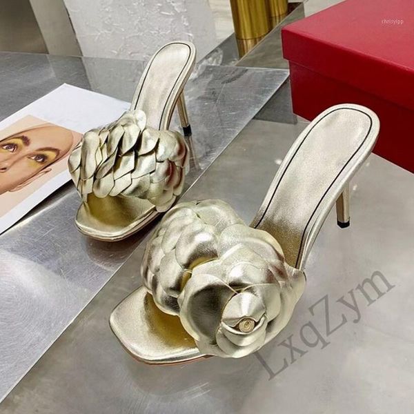 classics big rose flower design women's thin-heeled slippers popular bridal shoes real leather square toe summer outdoor slides1, Black
classics big rose flower design women's thin-heeled slippers popular bridal shoes real leather square toe summer outdoor slides1, Black