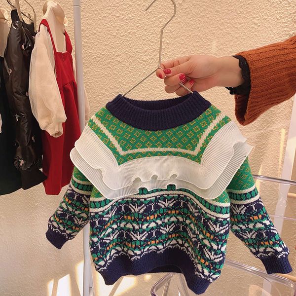 wear, winter sle new foreign girls' sweater, children's pullover, knitted shirt, stitched usc6, Blue
wear, winter sle new foreign girls' sweater, children's pullover, knitted shirt, stitched usc6, Blue