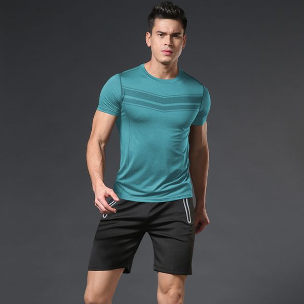 summer quick drying exercise suit men's gym fitness bodybuilding clothes sports running two piece sets, Gray 
summer quick drying exercise suit men's gym fitness bodybuilding clothes sports running two piece sets, Gray