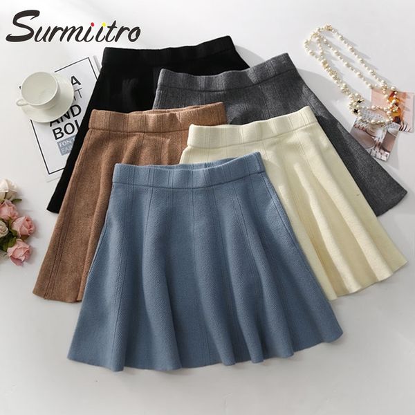 surmiitro knitted mini skirts women autumn winter casual ladies elastic high waist korean a line blue black skirt female y200326
surmiitro knitted mini skirts women autumn winter casual ladies elastic high waist korean a line blue black skirt female y200326