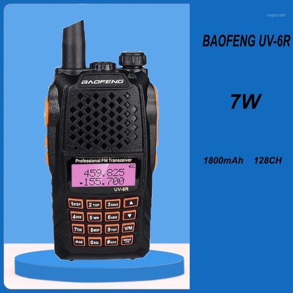 walkie talkie baofeng 7w uv 6r dual band protable moblie uv-6r two way radio 128 ch1
walkie talkie baofeng 7w uv 6r dual band protable moblie uv-6r two way radio 128 ch1