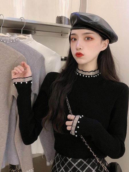 inner base shirt autumn and winter sweater 2020 new long sleeve semi-high collar winter foreign style black sweater women's wear1, White
inner base shirt autumn and winter sweater 2020 new long sleeve semi-high collar winter foreign style black sweater women's wear1, White