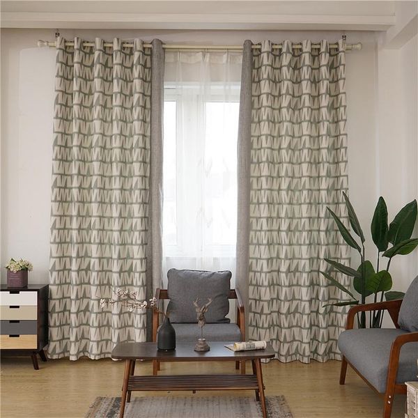 custom curtain modern nordic geometry splicing gray chenille jacquard shading bedroom thick blackout curtain tulle yarn m969
custom curtain modern nordic geometry splicing gray chenille jacquard shading bedroom thick blackout curtain tulle yarn m969
