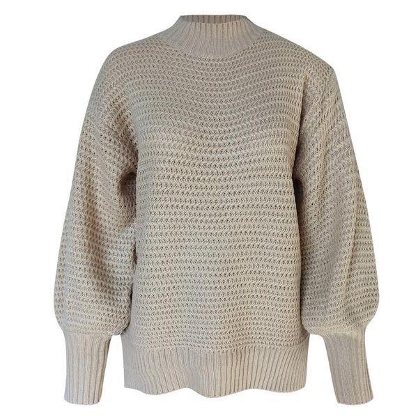 women winter fashion simplicity half high neck loose casual solid stitching long-sleeved side slit knitted sweater d8#, White;black
women winter fashion simplicity half high neck loose casual solid stitching long-sleeved side slit knitted sweater d8#, White;black