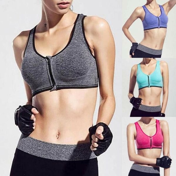 new women gym sport tank causal girls running exercise sports bra front zipper crop yoga shirts, White;red
new women gym sport tank causal girls running exercise sports bra front zipper crop yoga shirts, White;red
