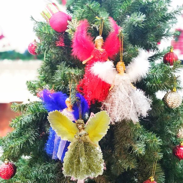 tree angel doll hanging xmas pendants feather ornaments decor decorations for home christmas gift #40
tree angel doll hanging xmas pendants feather ornaments decor decorations for home christmas gift #40