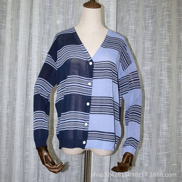 8xh6l 2020 v-neck sunscreen korean style loose lazy style and striped spring open chest knitted sweater women's thin summer sweater b, White;black
8xh6l 2020 v-neck sunscreen korean style loose lazy style and striped spring open chest knitted sweater women's thin summer sweater b, White;black