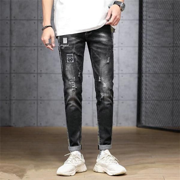 fear of god jeans ripped men's slim jeans stretch stretch denim trousers ripped cloth patch embroidery men's skinny hip-h, Blue
fear of god jeans ripped men's slim jeans stretch stretch denim trousers ripped cloth patch embroidery men's skinny hip-h, Blue