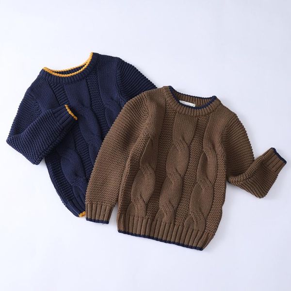 pullover boys sweaters autumn winter kids knitted and casual cardigan children's thicken twist knitwear, Blue
pullover boys sweaters autumn winter kids knitted and casual cardigan children's thicken twist knitwear, Blue