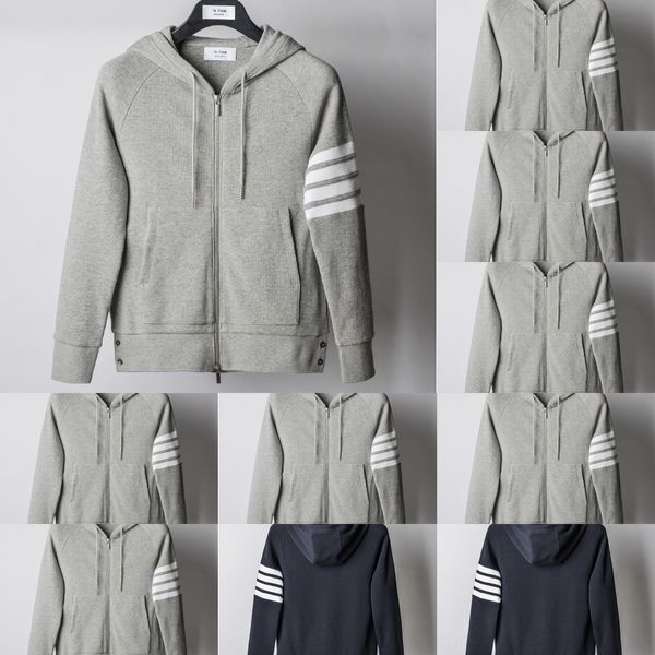 1armh series thom spring and autumn new tb coat zipperhoodie zipper waffle trendy brand men's zipper hoodie casual sports coat w4gby, Black
1armh series thom spring and autumn new tb coat zipperhoodie zipper waffle trendy brand men's zipper hoodie casual sports coat w4gby, Black