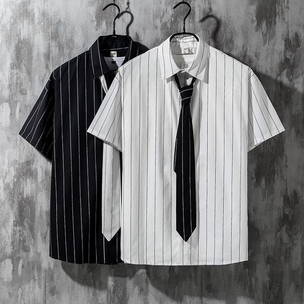 2020 brand clothing male summer pure cotton striped with short sleeves shirts/men's slimfit lapel casual shirts 5xl, White;black
2020 brand clothing male summer pure cotton striped with short sleeves shirts/men's slimfit lapel casual shirts 5xl, White;black