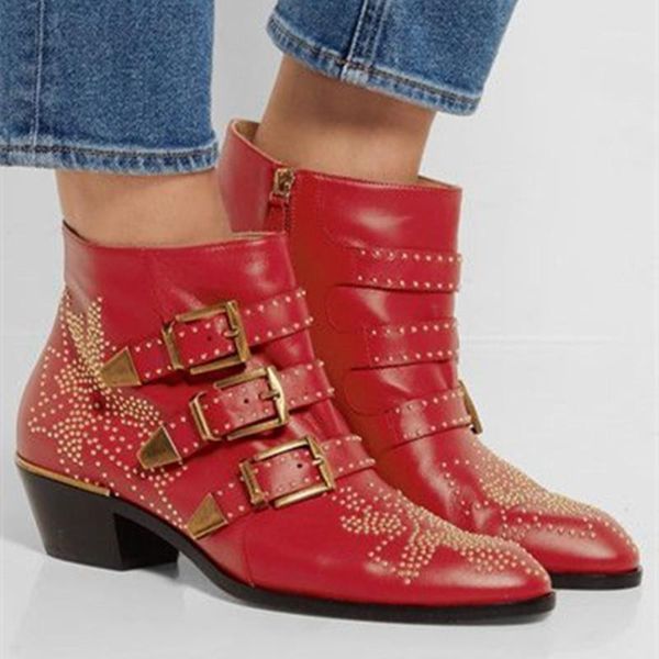 boots soft leather studded susanna ankle colors pointed toe chunky heels botas mujer fall winter shoes woman1, Black
boots soft leather studded susanna ankle colors pointed toe chunky heels botas mujer fall winter shoes woman1, Black