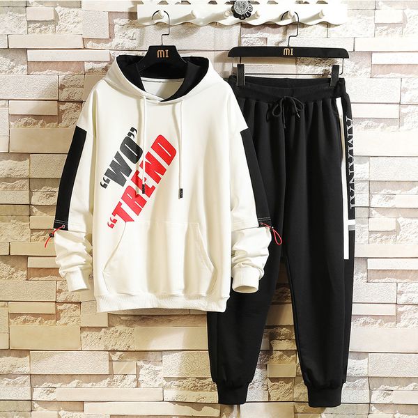 new print black white men's sportswear sets 2021 autumn spring casual sport tracksuit sweatshirt+sweatpants track suit trouers hvhh
new print black white men's sportswear sets 2021 autumn spring casual sport tracksuit sweatshirt+sweatpants track suit trouers hvhh