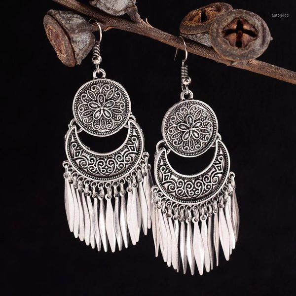 dangle & chandelier 3 colors boho earrings carved tassel round moon ethnic female nepal jewelry bohemia1, Silver
dangle & chandelier 3 colors boho earrings carved tassel round moon ethnic female nepal jewelry bohemia1, Silver